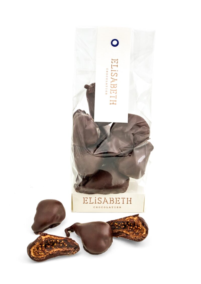 Figs dipped in dark chocolate